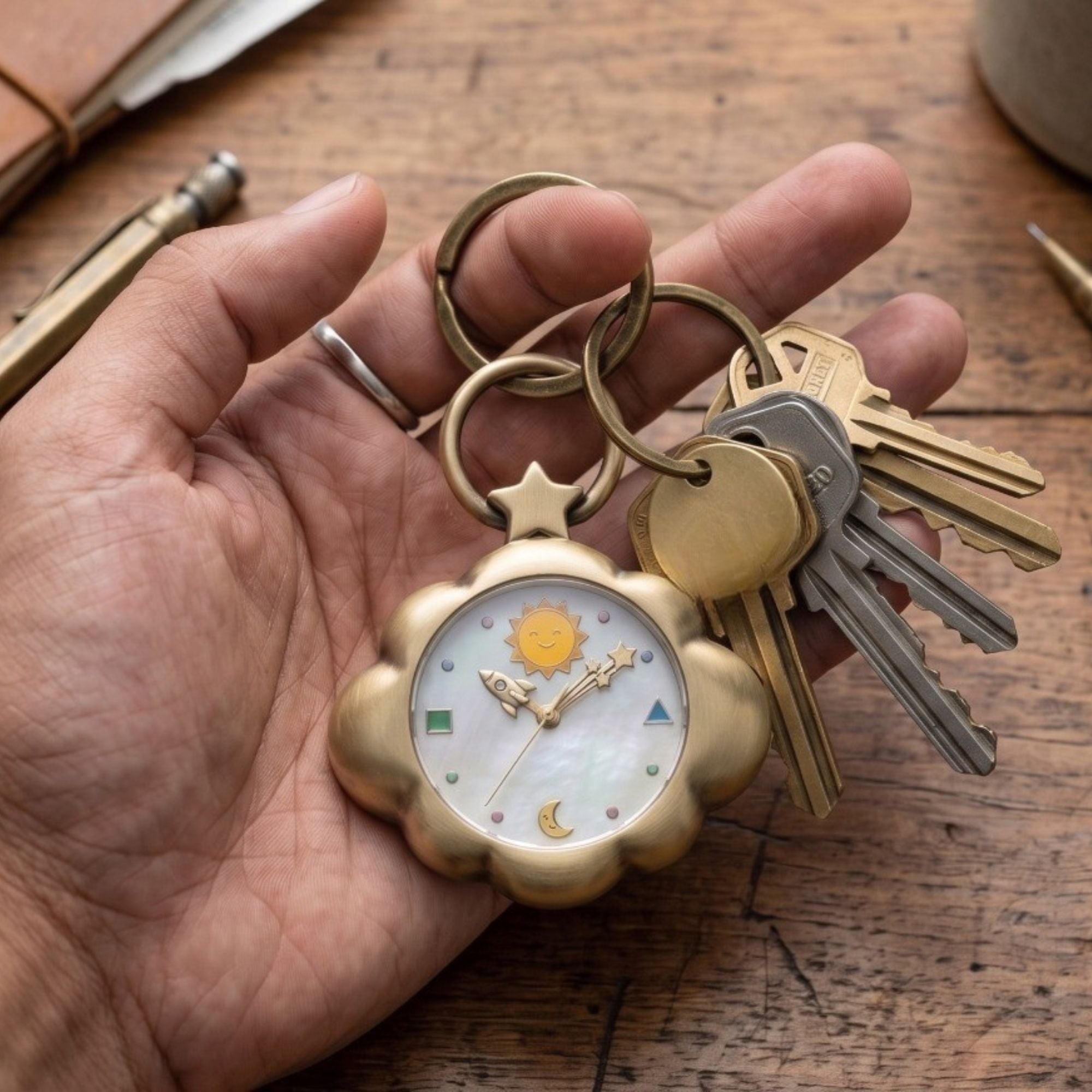 Cloud Watch Keychain